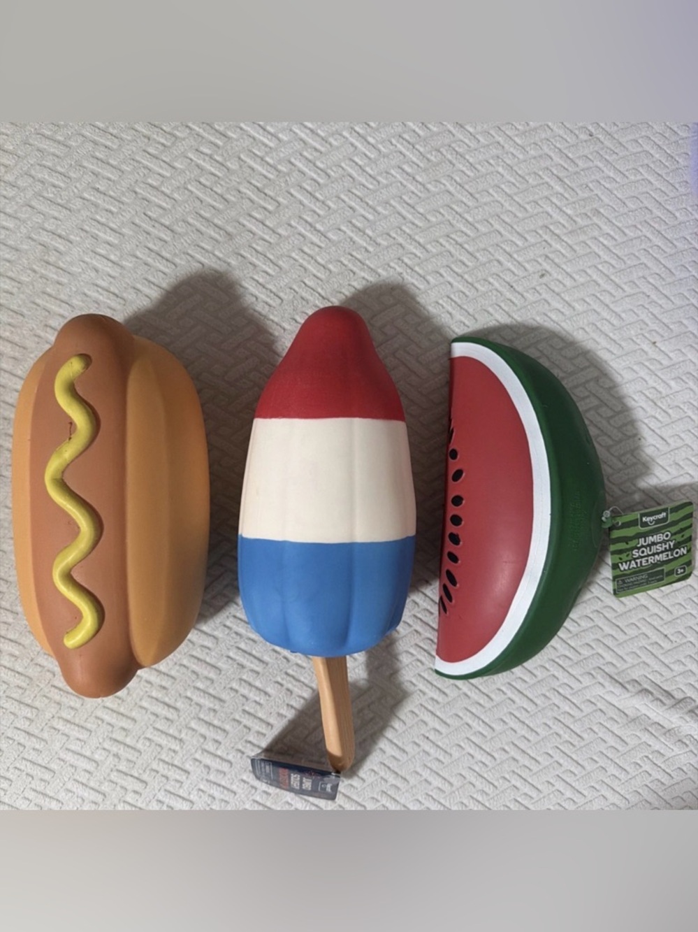 Jumbo Squishy Set Rocket Pop Hot Dog Watermelon Soft Stress Toy TikTok Viral